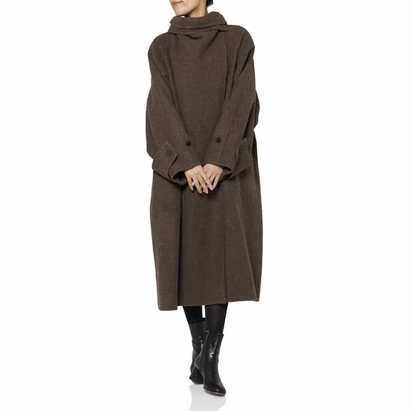 LE17SEPTEMBRE LE17SEPTEMBRE ＜ルディセットセプトンブル＞ バーニーズ　ニューヨーク限定 カシミヤ混ロングコート BROWN