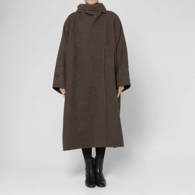 LE17SEPTEMBRE LE17SEPTEMBRE ＜ルディセットセプトンブル＞ バーニーズ　ニューヨーク限定 カシミヤ混ロングコート BROWN