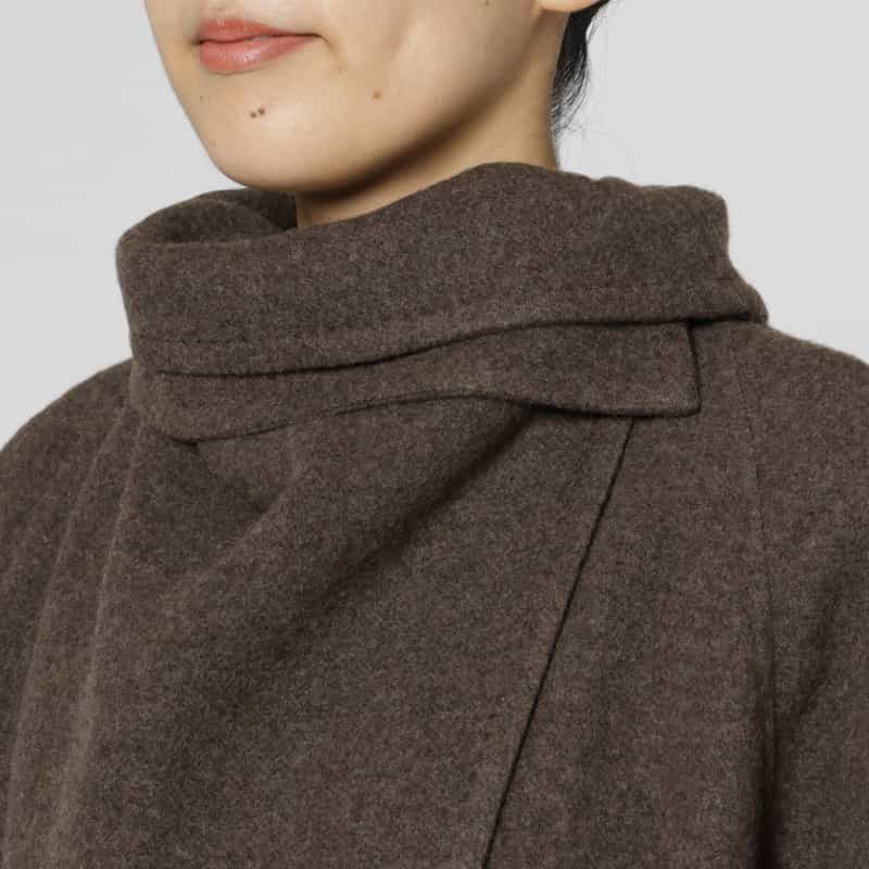 LE17SEPTEMBRE LE17SEPTEMBRE ＜ルディセットセプトンブル＞ バーニーズ　ニューヨーク限定 カシミヤ混ロングコート BROWN