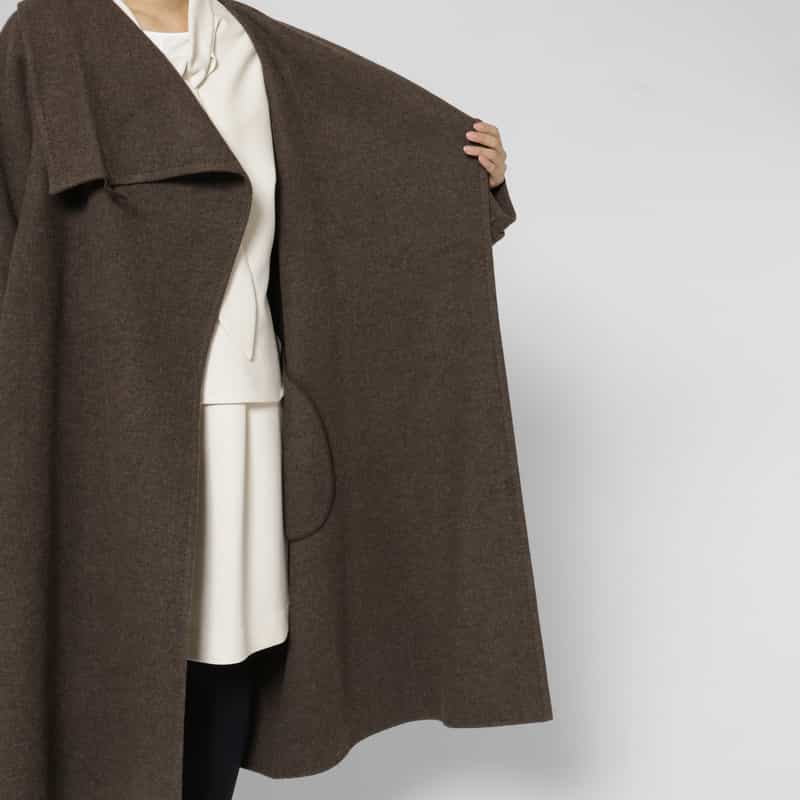 LE17SEPTEMBRE LE17SEPTEMBRE ＜ルディセットセプトンブル＞ バーニーズ　ニューヨーク限定 カシミヤ混ロングコート BROWN