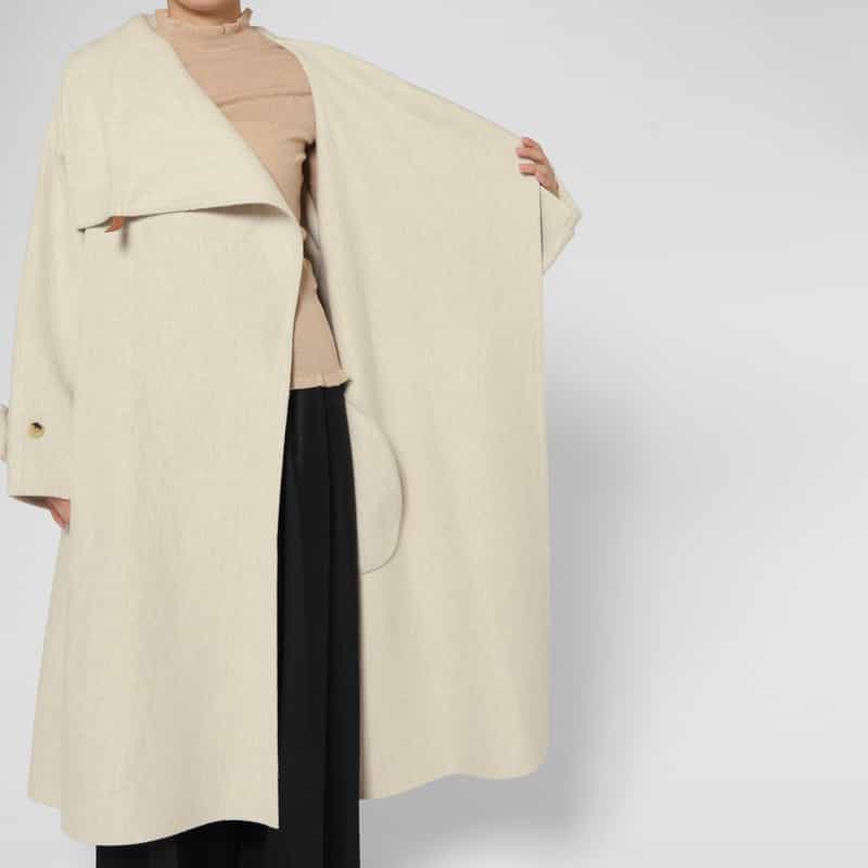 LE17SEPTEMBRE LE17SEPTEMBRE ＜ルディセットセプトンブル＞ バーニーズ　ニューヨーク限定 カシミヤ混ロングコート BEIGE