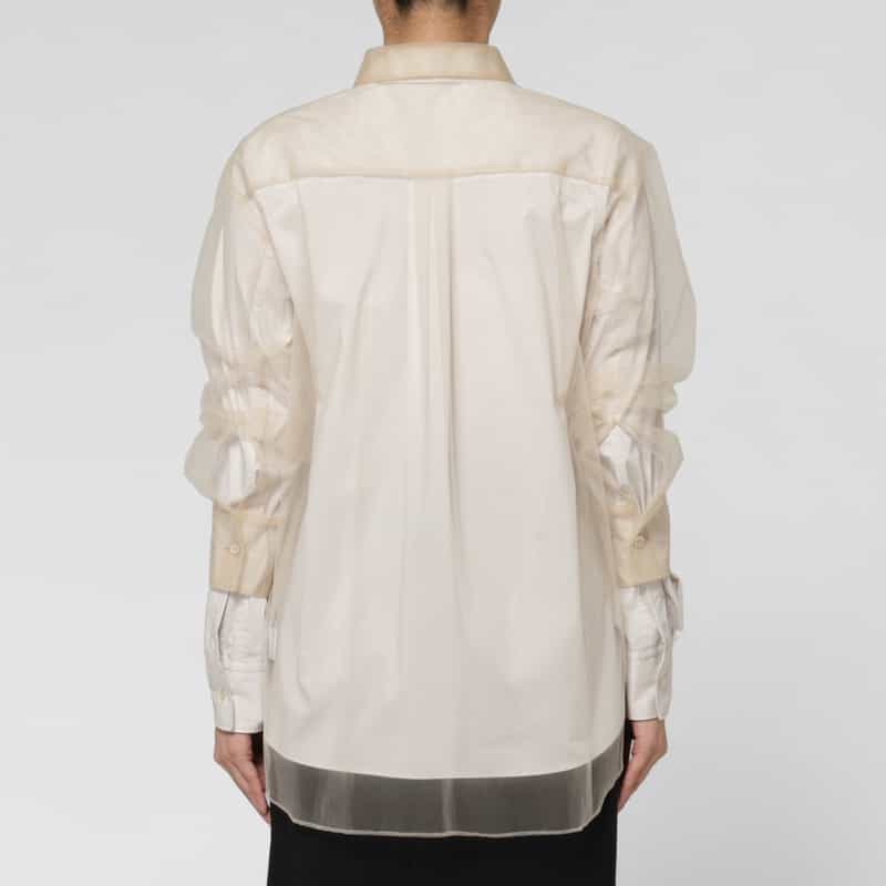 CHIKA KISADA CHIKA KISADA ＜チカ キサダ＞ バーニーズ　ニューヨーク限定チュールレイヤードシャツ BEIGE