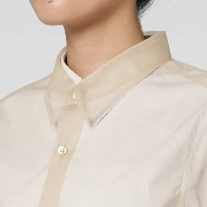 CHIKA KISADA CHIKA KISADA ＜チカ キサダ＞ バーニーズ　ニューヨーク限定チュールレイヤードシャツ BEIGE