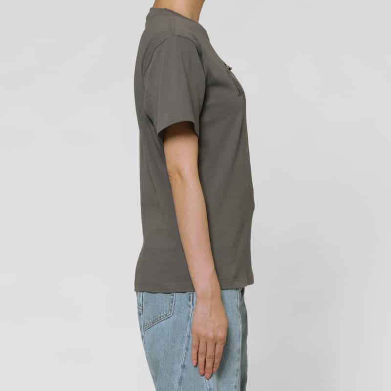 CHIKA KISADA CHIKA KISADA ＜チカ キサダ＞ ローズプリントTシャツ GRAY