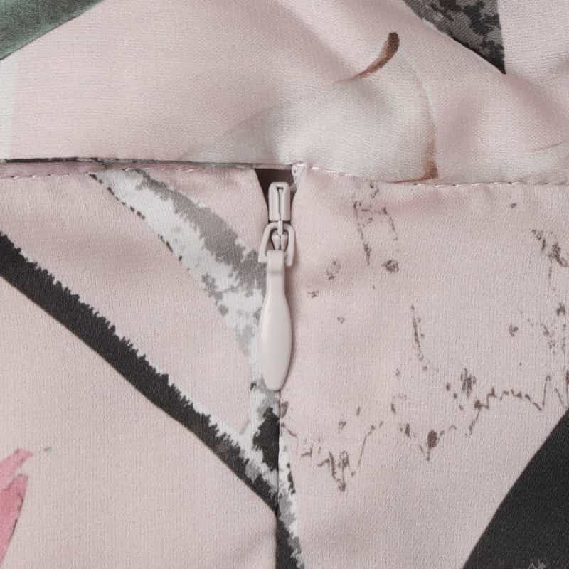 CORCOVADO CORCOVADO ＜コルコバード＞ ボウタイ付きフラワープリントドレス PINK