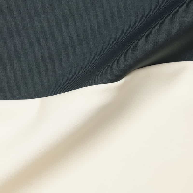 BARNEYS NEW YORK スクーバ素材 バイカラーティアードドレス GRAY