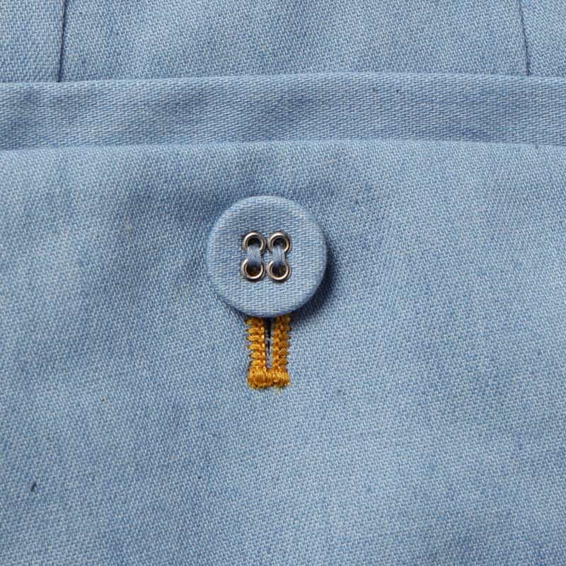 BARNEYS NEW YORK セットアップ ウォッシャブル デニム素材ワイドパンツ BLUE