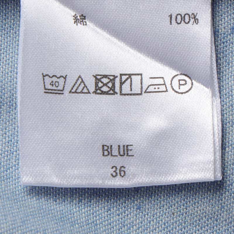 BARNEYS NEW YORK セットアップ ウォッシャブル デニム素材ワイドパンツ BLUE