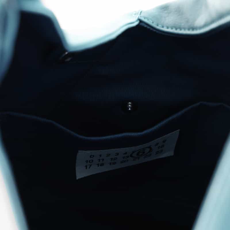 MM6 MAISON MARGIELA MM6 MAISON MARGIELA ＜エムエム6 メゾン マルジェラ＞ レザーハンドバッグ “JAPANESE“ BLUE