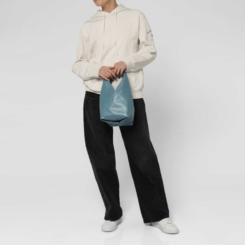 MM6 MAISON MARGIELA MM6 MAISON MARGIELA ＜エムエム6 メゾン マルジェラ＞ レザーハンドバッグ “JAPANESE“ BLUE