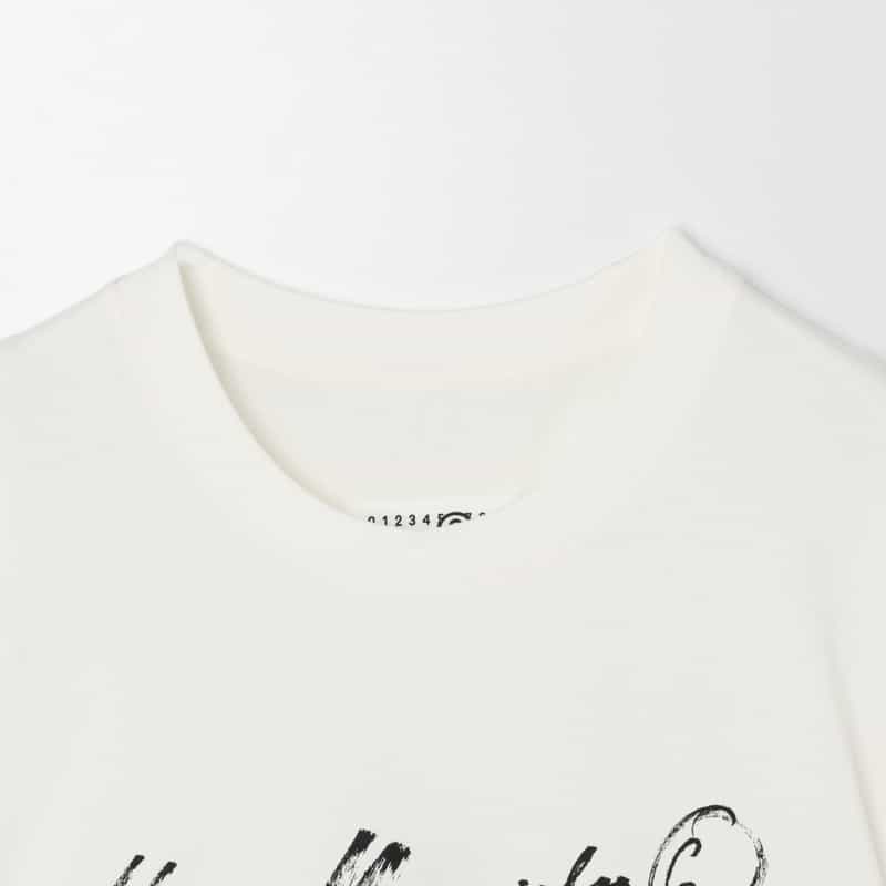 MM6 MAISON MARGIELA MM6 MAISON MARGIELA ＜エムエム6 メゾン マルジェラ＞ プリントTシャツ WHITE
