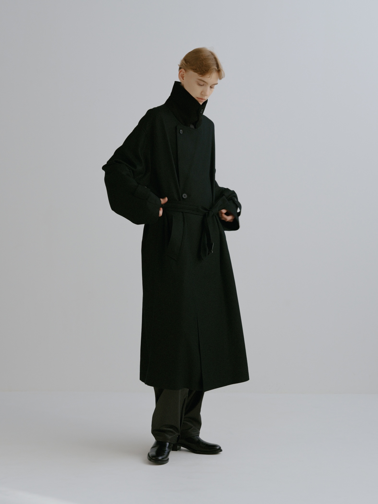 SSSTEIN＜シュタイン＞ バーニーズ　ニューヨーク限定ウールフランネルコート