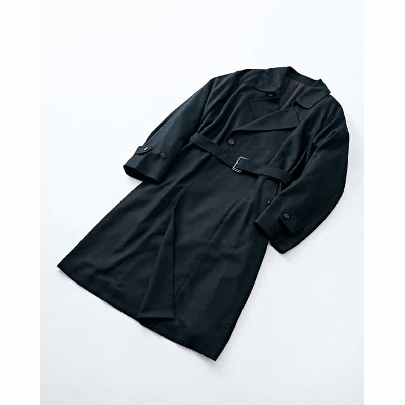SSSTEIN SSSTEIN＜シュタイン＞ バーニーズ　ニューヨーク限定ウールフランネルコート BLACK