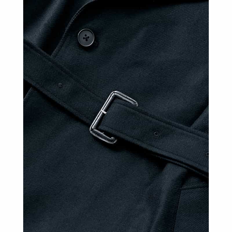 SSSTEIN SSSTEIN＜シュタイン＞ バーニーズ　ニューヨーク限定ウールフランネルコート BLACK