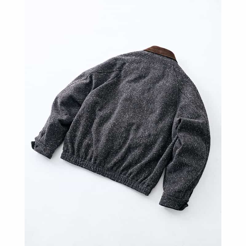 SSSTEIN SSSTEIN＜シュタイン＞ バーニーズ　ニューヨーク限定デッドストックツイードハリントンジャケット NAVY