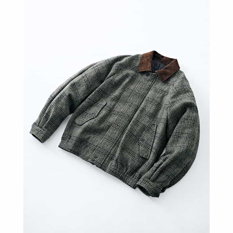 SSSTEIN SSSTEIN＜シュタイン＞ バーニーズ　ニューヨーク限定デッドストックツイードハリントンジャケット GREEN