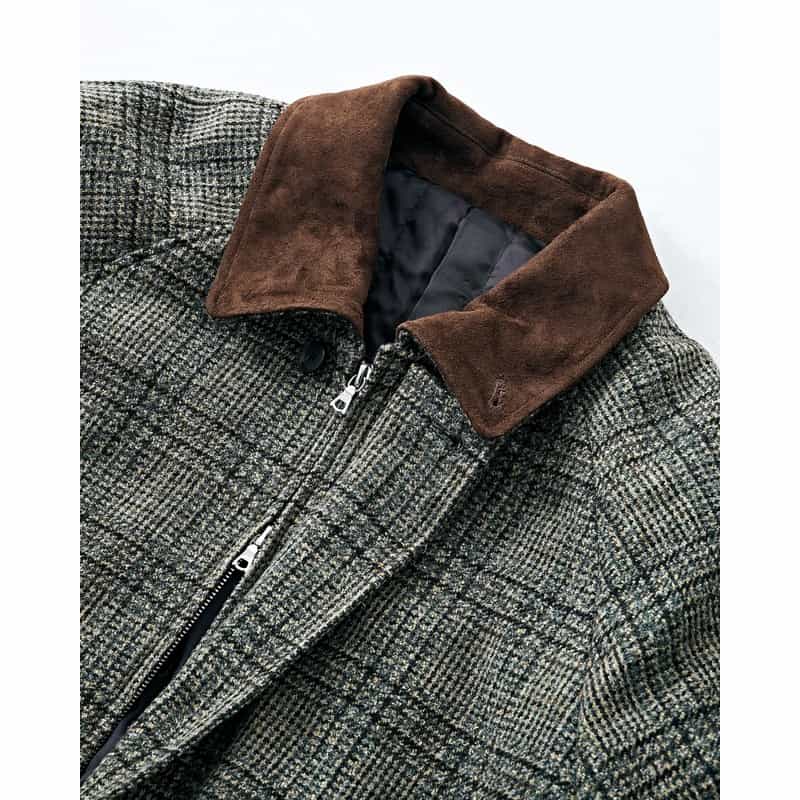 SSSTEIN SSSTEIN＜シュタイン＞ バーニーズ　ニューヨーク限定デッドストックツイードハリントンジャケット GREEN