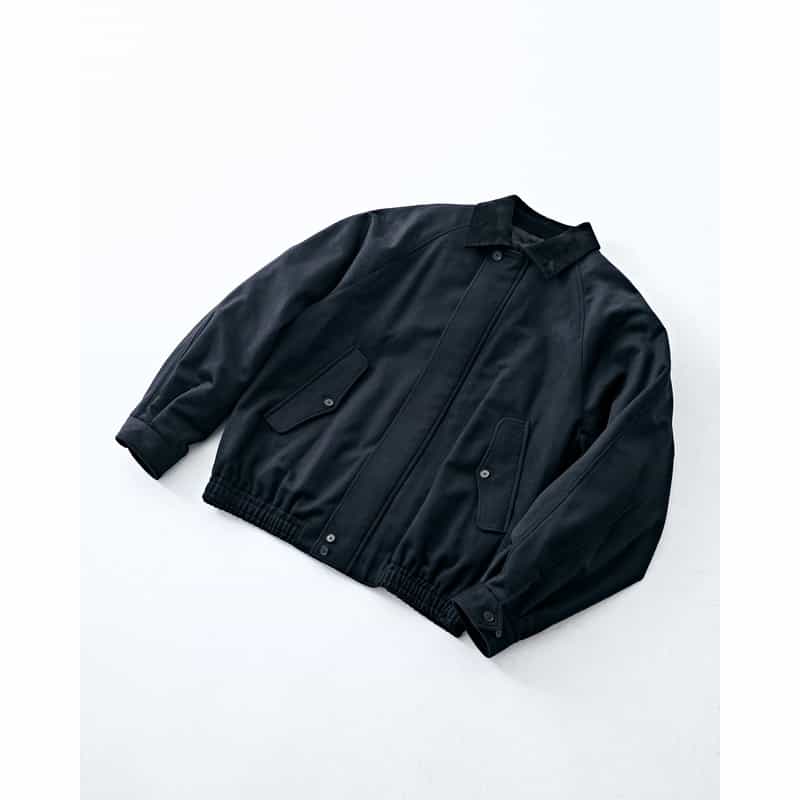 SSSTEIN SSSTEIN＜シュタイン＞ バーニーズ　ニューヨーク限定ウールカシミヤハリントンジャケット BLACK
