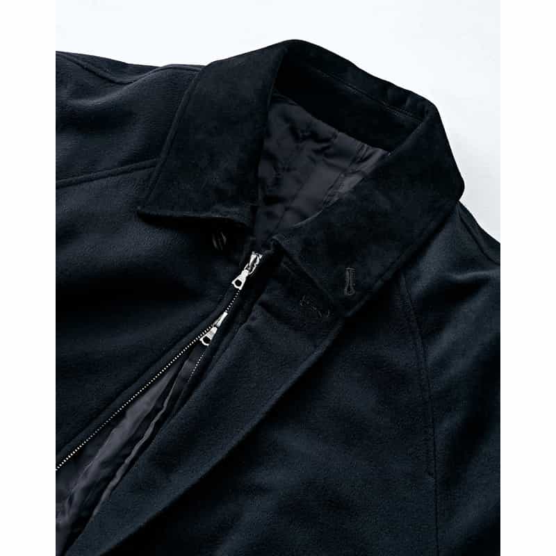 SSSTEIN SSSTEIN＜シュタイン＞ バーニーズ　ニューヨーク限定ウールカシミヤハリントンジャケット BLACK