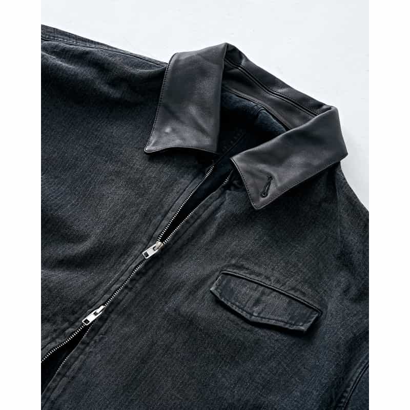 SSSTEIN SSSTEIN＜シュタイン＞ バーニーズ　ニューヨーク限定サルファーダイドヴィンテージジャケット BLACK