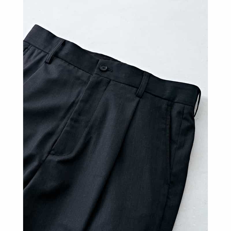 SSSTEIN SSSTEIN＜シュタイン＞ バーニーズ　ニューヨーク限定デッドストックウールワイドトラウザーズ BLACK