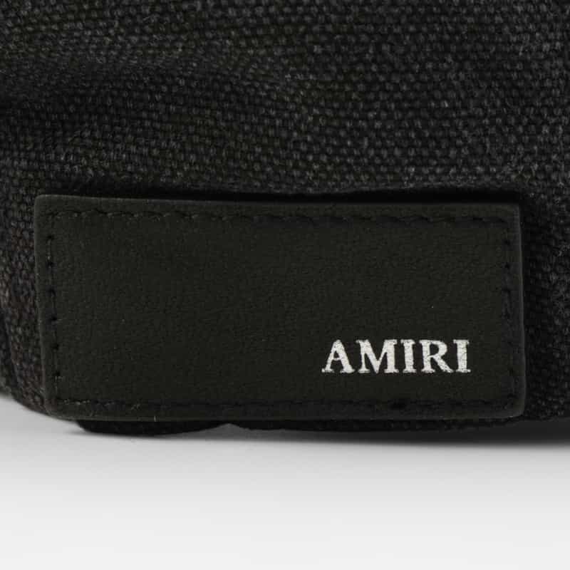 AMIRI AMIRI＜アミリ＞ ロゴ入りベースボールキャップ BLACK