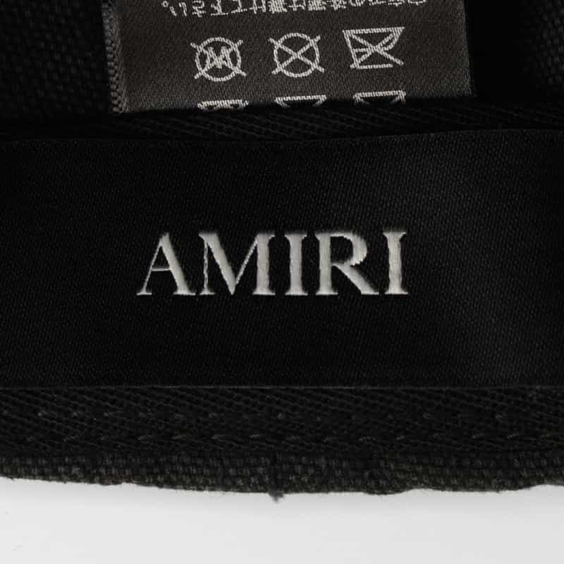 AMIRI AMIRI＜アミリ＞ ロゴ入りベースボールキャップ BLACK