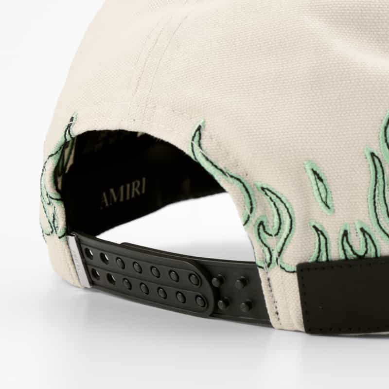 AMIRI AMIRI＜アミリ＞ ロゴ入りベースボールキャップ IVORY