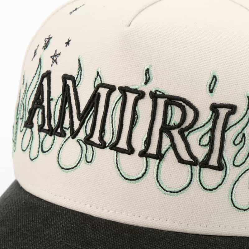 AMIRI AMIRI＜アミリ＞ ロゴ入りベースボールキャップ IVORY