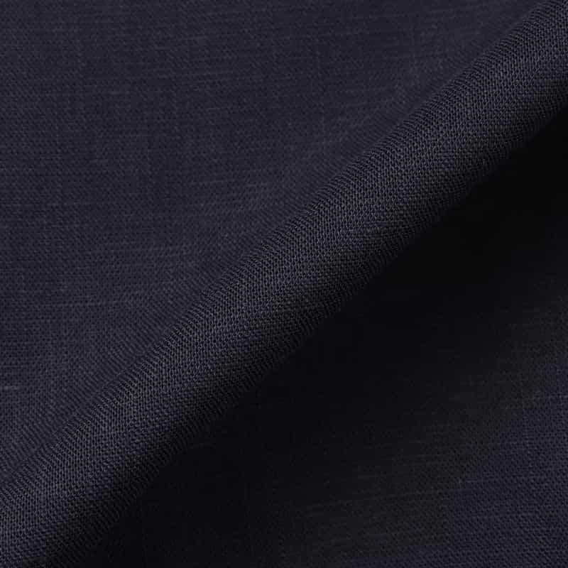 BARNEYS NEW YORK リネンライク ハーフスリーブ ダブルブレストジャケット NAVY