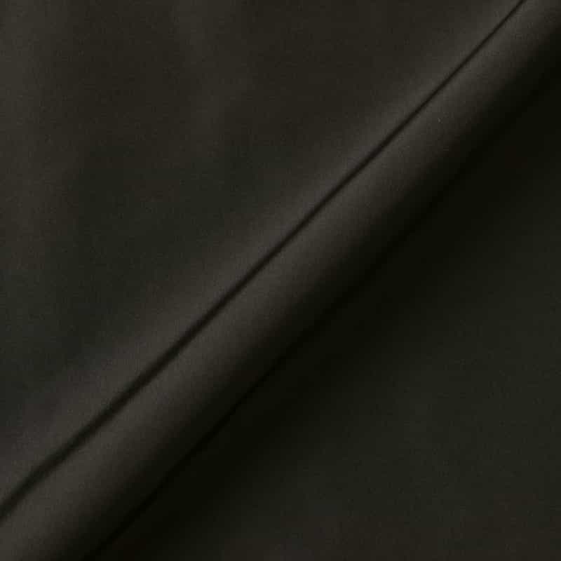 BARNEYS NEW YORK ウォッシャブル ウエストギャザー シャーリングドレス BLACK