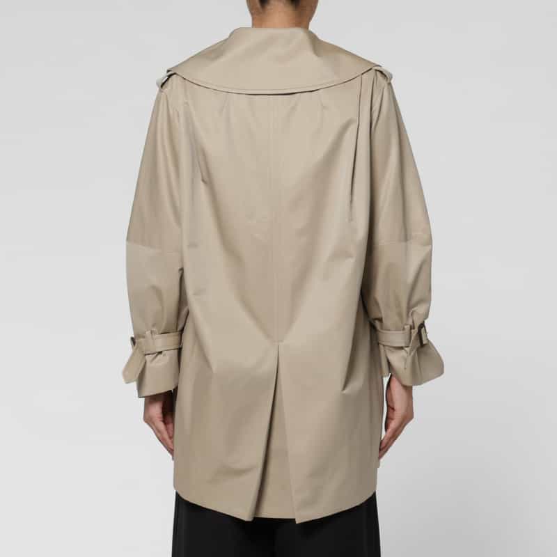 BARNEYS NEW YORK シャンブレー素材ショートトレンチコート BEIGE