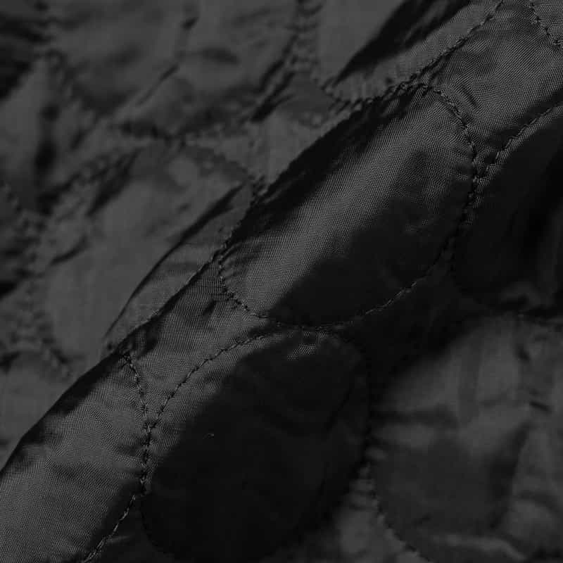 BARNEYS NEW YORK フェイクファー付け襟付きトレンチコート（ライナーキルト付き） BLACK