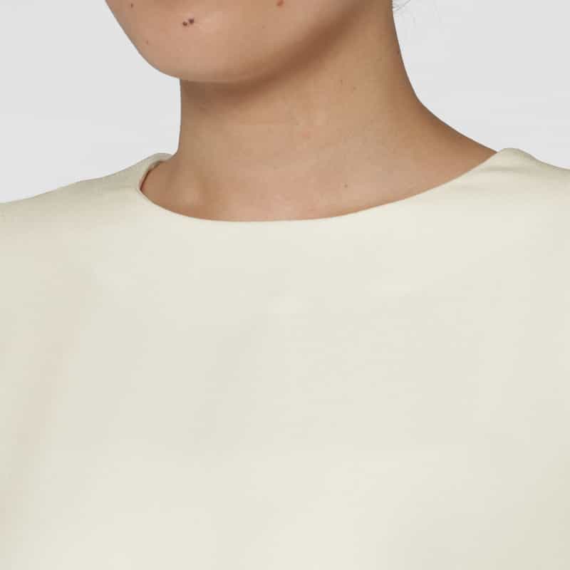 BARNEYS NEW YORK ウォッシャブル ケープデザインブラウス WHITE