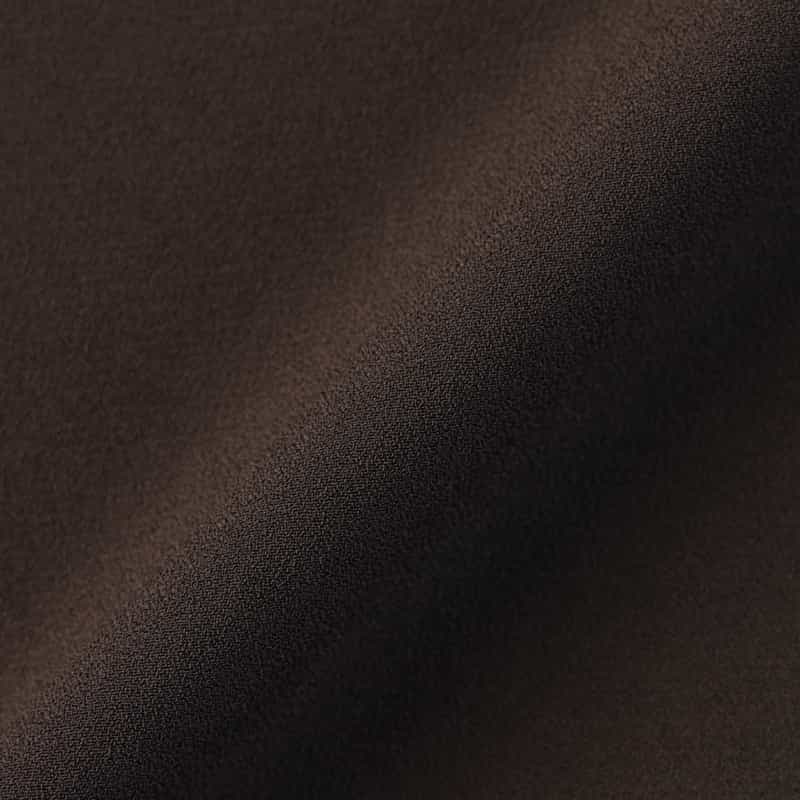 BARNEYS NEW YORK ウォッシャブル ケープデザインブラウス BROWN