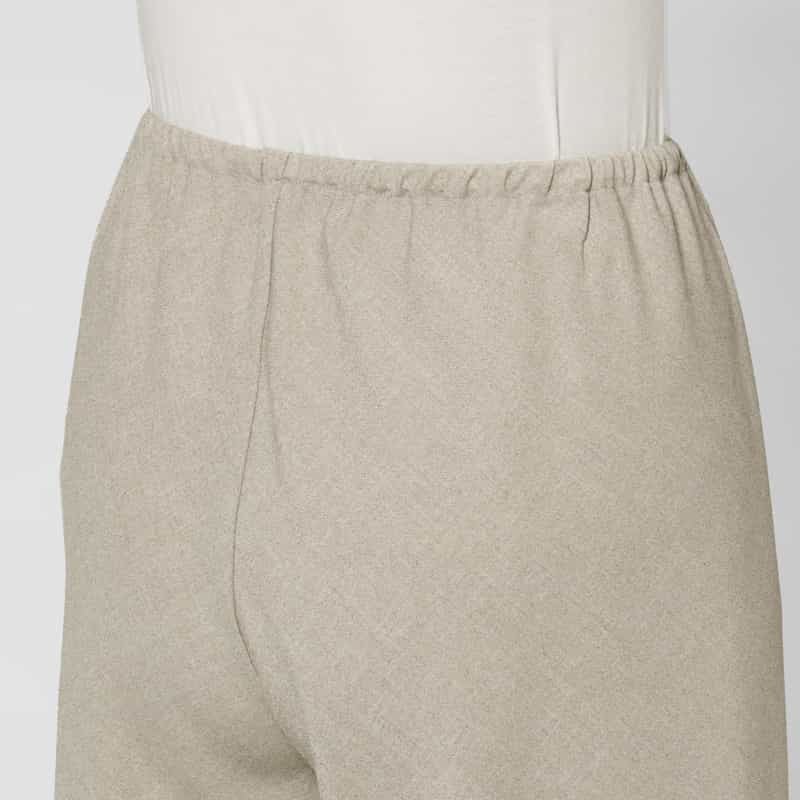 BARNEYS NEW YORK ウォッシャブル リネンライク イージーワイドパンツ BEIGE