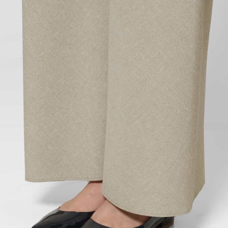 BARNEYS NEW YORK ウォッシャブル リネンライク イージーワイドパンツ BEIGE