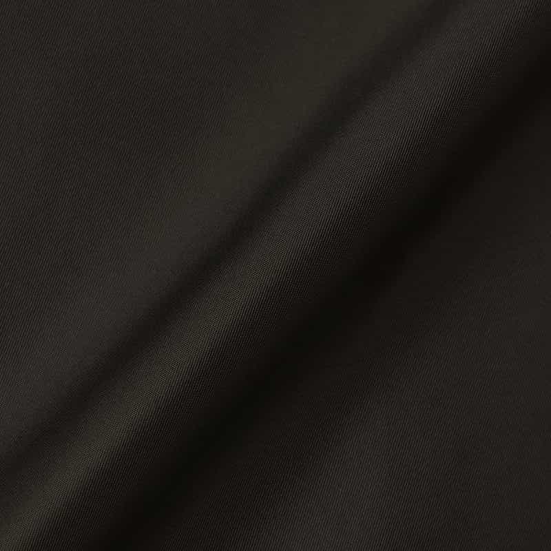 BARNEYS NEW YORK ウォッシャブル ナイロンツイル素材 サファリタックフレアスカート BLACK