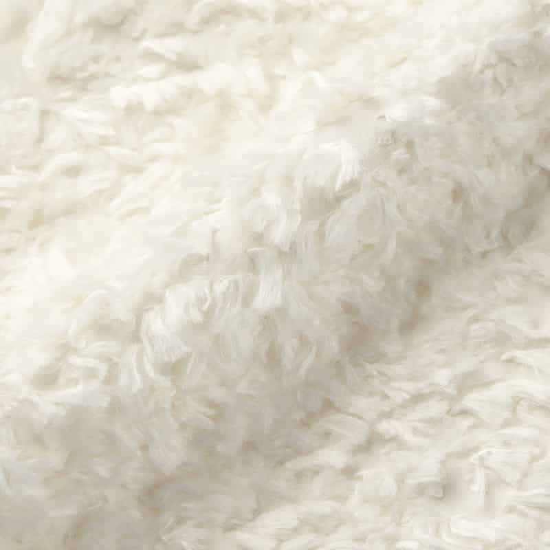 BARNEYS NEW YORK ウォッシャブル プードルライクファー ショートジレ IVORY