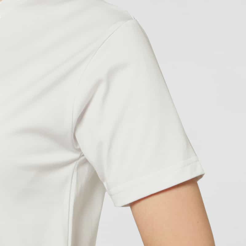 BARNEYS NEW YORK ギザコットン グリッターロゴカットソー WHITE