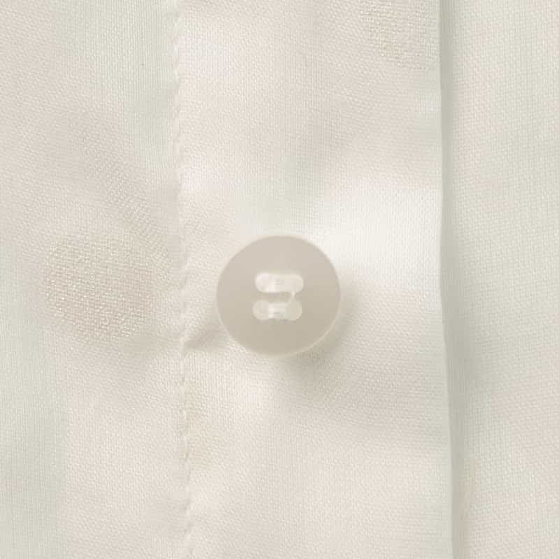 BARNEYS NEW YORK ウォッシャブル シアー素材ドット柄シャツ WHITE