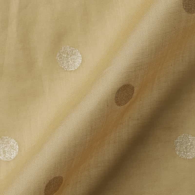 BARNEYS NEW YORK ウォッシャブル シアー素材ドット柄シャツ BEIGE