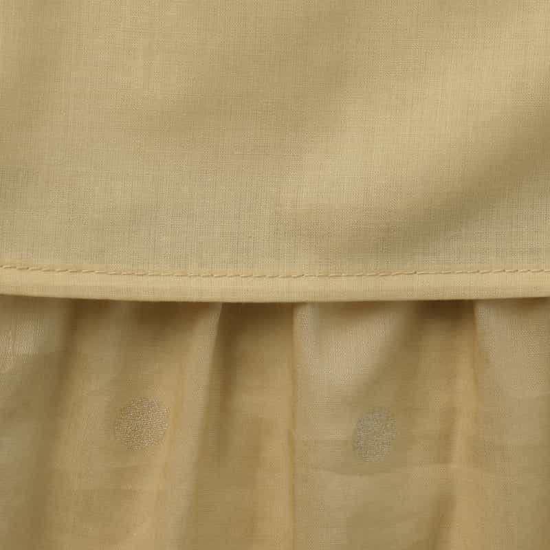 BARNEYS NEW YORK ウォッシャブル シアードット柄ロングスカート BEIGE