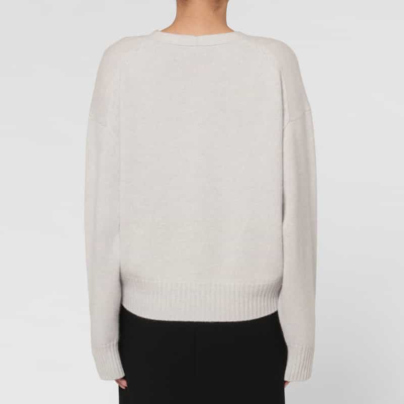 BARNEYS NEW YORK Vネック カシミヤニットプルオーバー（ロロ・ピアーナ社製カシミヤ使用） LIGHT GRAY