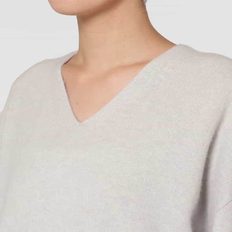BARNEYS NEW YORK Vネック カシミヤニットプルオーバー（ロロ・ピアーナ社製カシミヤ使用） LIGHT GRAY