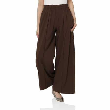 セットアップ ウォッシャブル メランジトロピカル素材 ワイドパンツ