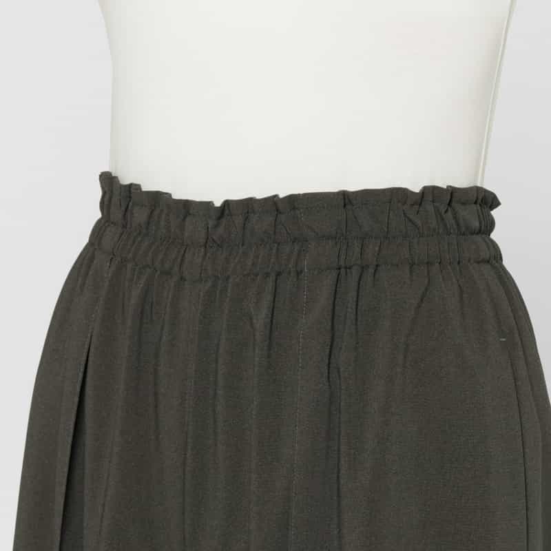 BARNEYS NEW YORK セットアップ ウォッシャブル メランジトロピカル素材 ワイドパンツ GRAY