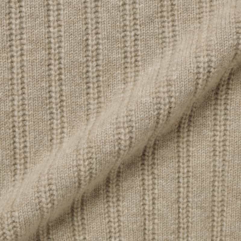 BARNEYS NEW YORK ウール素材クルーネックニットプルオーバー BEIGE