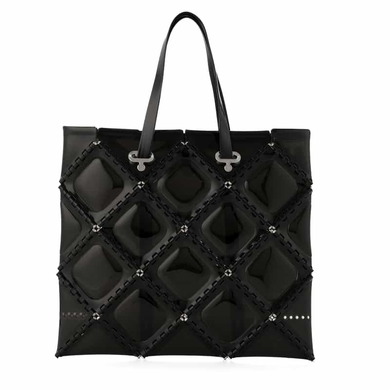 52 BY HIKARUMATSUMURA 52 BY HIKARUMATSUMURA ＜ゴジュウニ バイ ヒカルマツムラ＞ トートバッグ "FLAT TOTE" BLACK