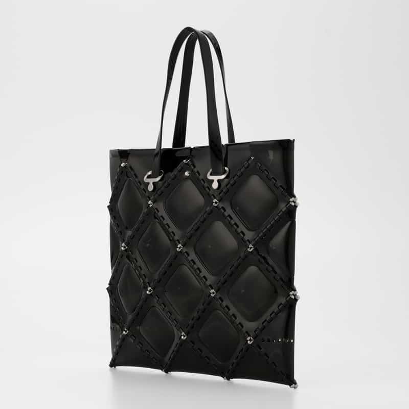 52 BY HIKARUMATSUMURA 52 BY HIKARUMATSUMURA ＜ゴジュウニ バイ ヒカルマツムラ＞ トートバッグ "FLAT TOTE" BLACK